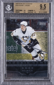 2005-06 UD "Black Diamond" #193 Sidney Crosby Rookie Card – BGS GEM MINT 9.5